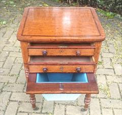 Oak and rosewood antique sewing table6.jpg